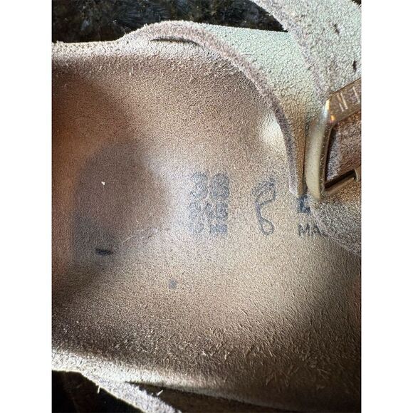 Birkenstock Gizeh Women's Thong Sandals Gold Size 38 Casual Summer - Picture 3 of 8